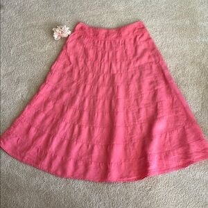 Talbots Vibrant Coral A-Line vintage Skirt, 4P